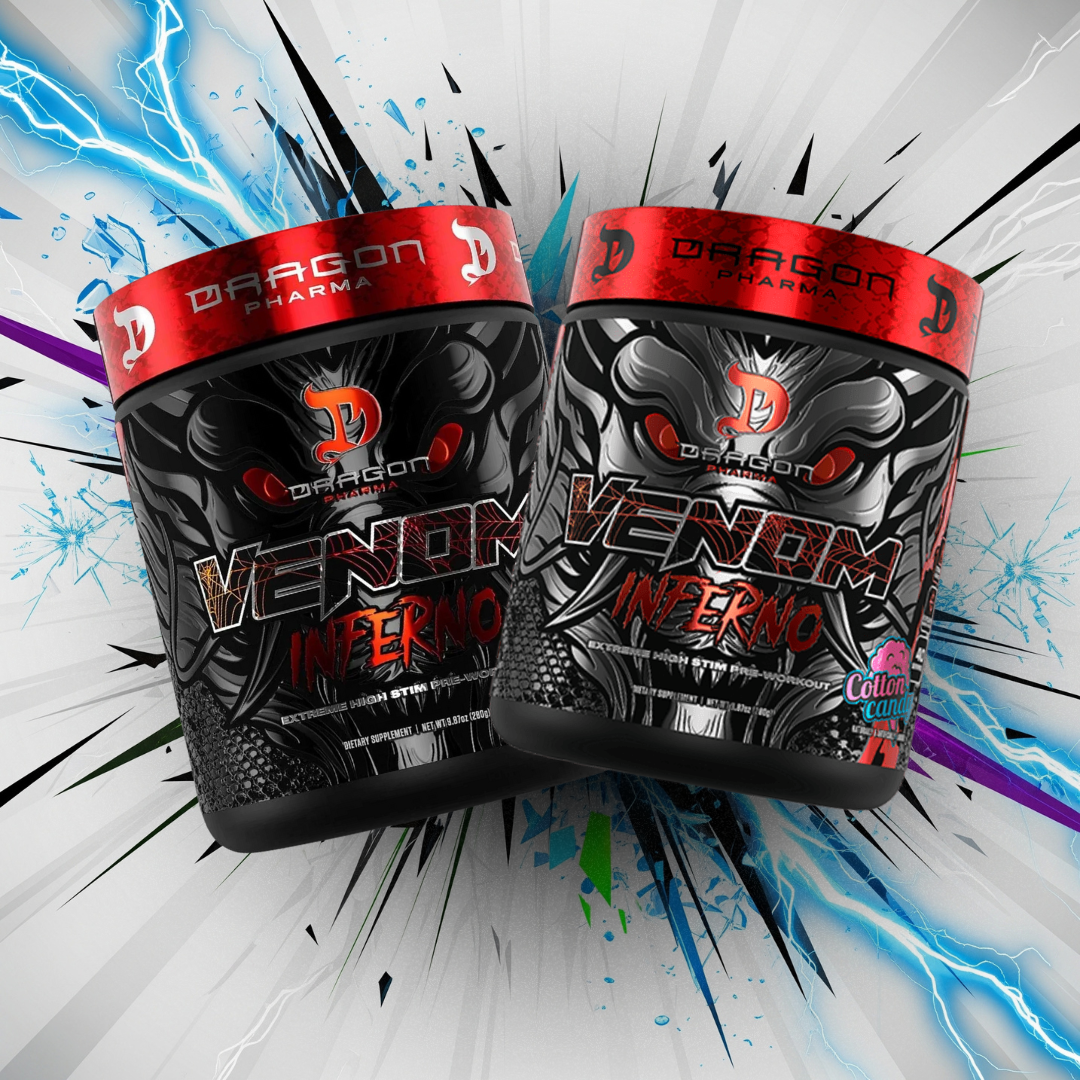 DRAGON PHARMA	PRE ENTRENO	VENOM INFERNO 280 GR (20/40 servicios)