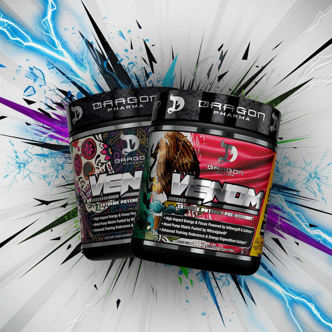 DRAGON PHARMA	PRE ENTRENO	VENOM 196 GR (40 servicios)