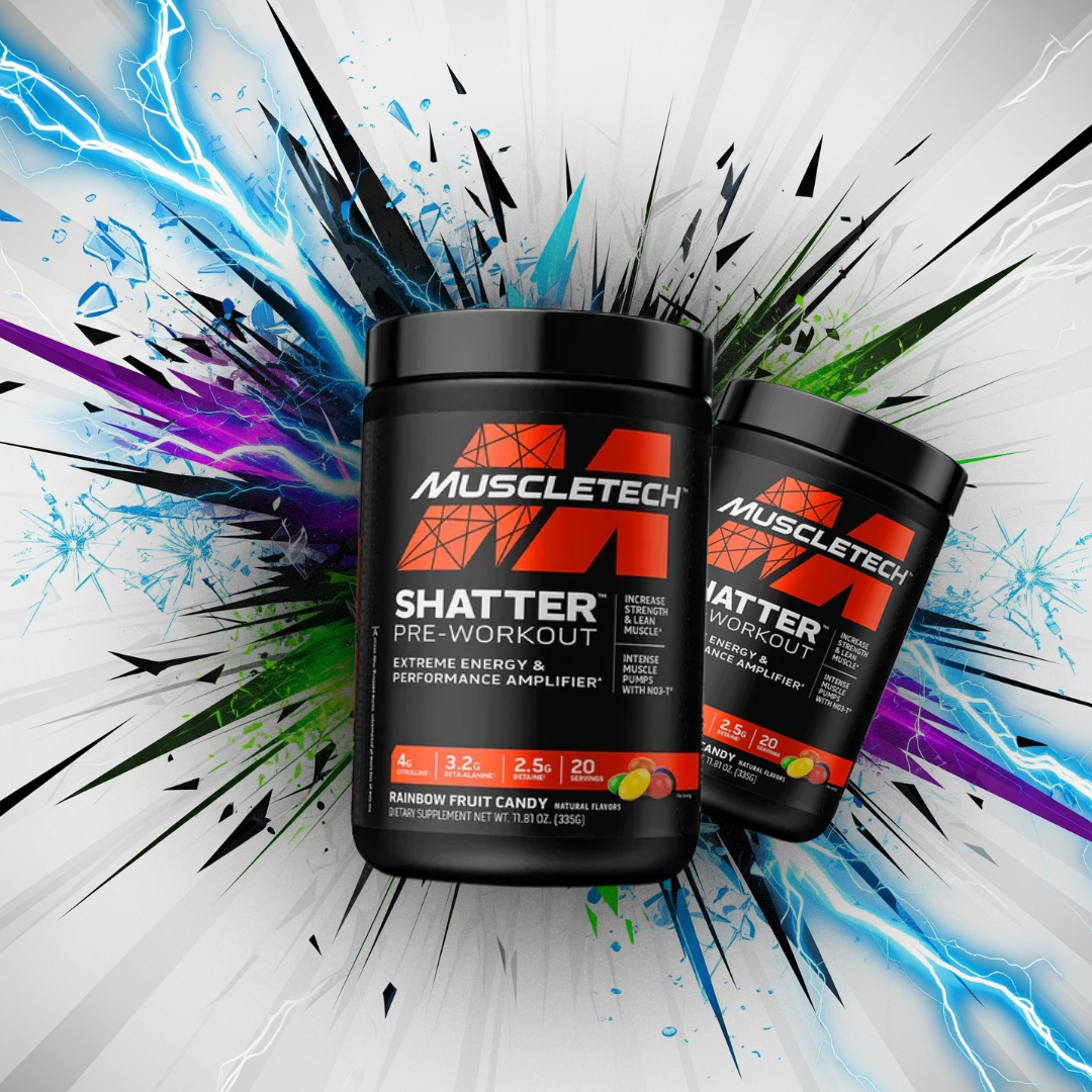MUSCLETECH	PRE ENTRENO	SHATTER 300 GR (30 servicios)	GOMITAS